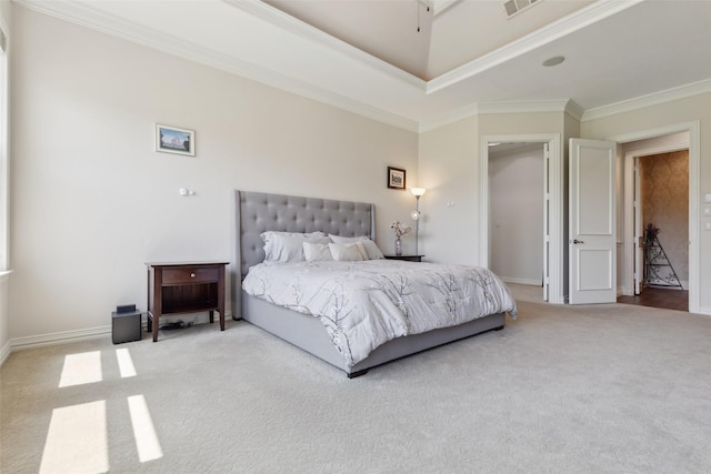 5205 Coral Springs Dr, Flower Mound, TX 75022 - carpeted bedroom with crown molding and baseboards