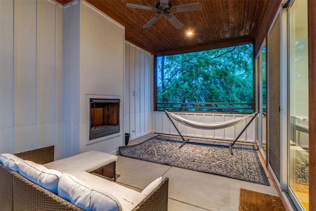 4401 Roseland Ave Unit A, Dallas, TX 75204 - interior space with ceiling fan