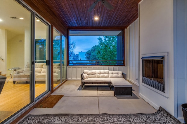 4401 Roseland Ave Unit A, Dallas, TX 75204 - sunroom featuring visible vents