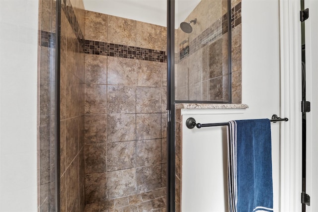 full bathroom with a stall shower