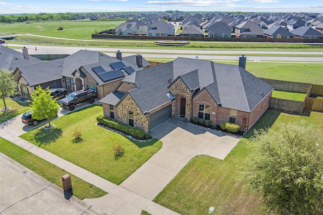 drone / aerial view featuring a residential view