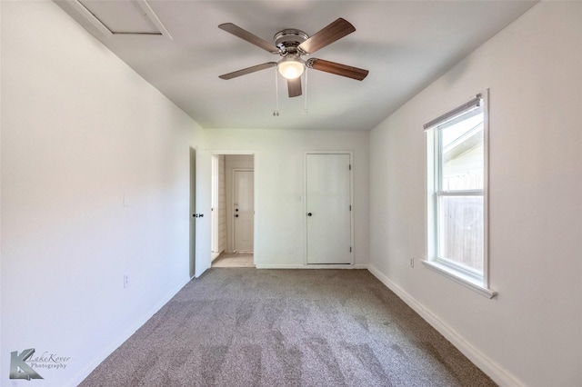 2326 N Mockingbird Ln, Abilene, TX 79603 - unfurnished bedroom featuring carpet flooring, baseboards, and ceiling fan