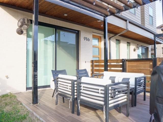 view of patio / terrace featuring outdoor dining area