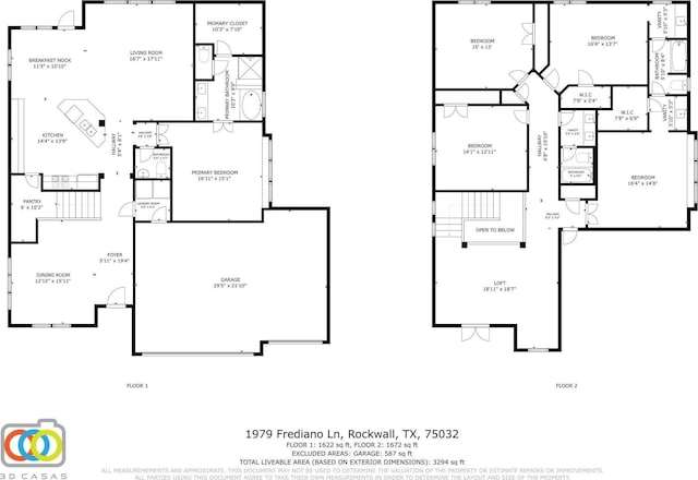 1979 Frediano Ln, Mclendon Chisholm, TX 75032 - floor plan