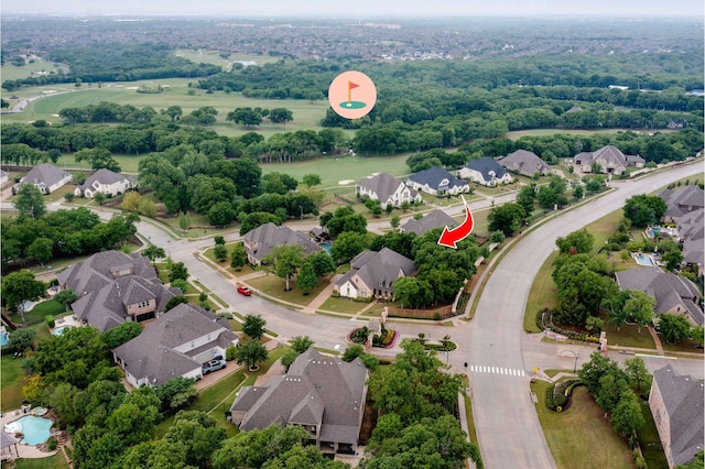 3 Asheville Ln, Trophy Club, TX 76262 - aerial overview of property's location featuring nearby suburban area