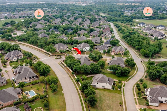3 Asheville Ln, Trophy Club, TX 76262 - aerial view of property's location featuring nearby suburban area
