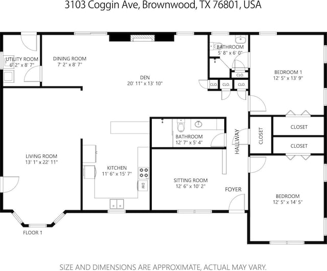 3103 Coggin Ave, Brownwood, TX 76801 - view of layout