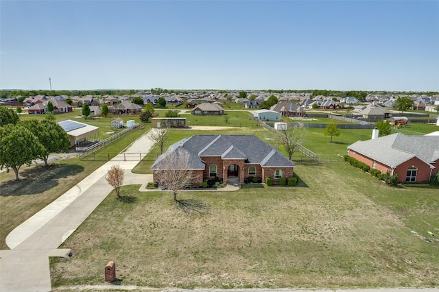 drone / aerial view featuring a residential view