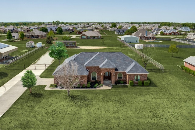 1656 Hearn Ln, Van Alstyne, TX 75495 - aerial perspective of suburban area