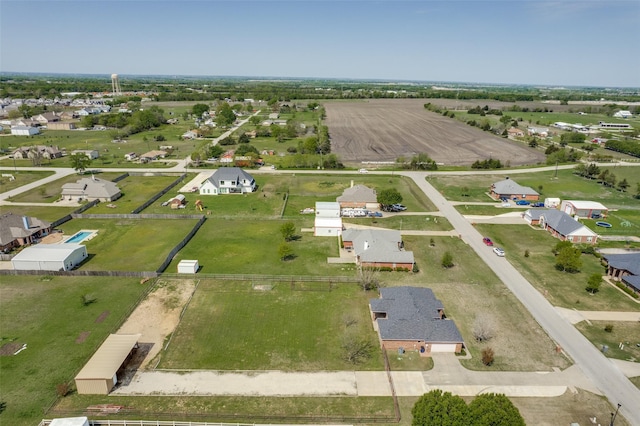 bird's eye view with a residential view
