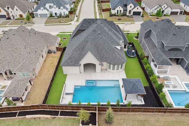 2720 Whirlaway Ct, Celina, TX 75009 - aerial perspective of suburban area with a pool area