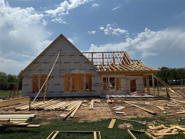 view of rear view of property