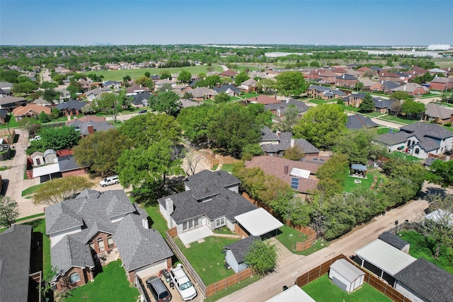 bird's eye view with a residential view