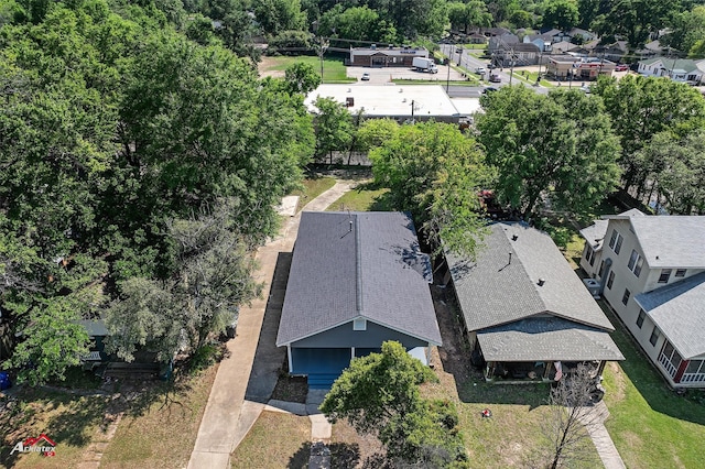 drone / aerial view featuring a residential view