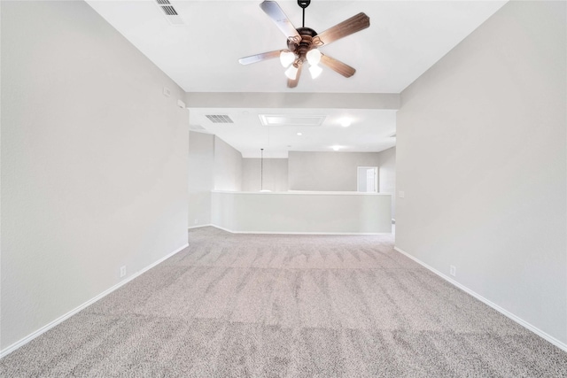 8625 Luzerne Dr, Mckinney, TX 75072 - empty room with ceiling fan, carpet flooring, and visible vents