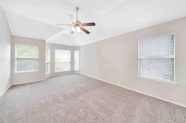 8625 Luzerne Dr, Mckinney, TX 75072 - carpeted empty room featuring ceiling fan, baseboards, and a wealth of natural light