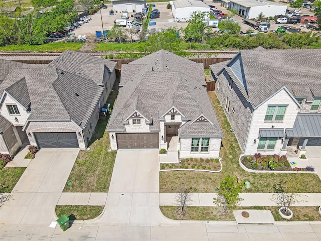 4729 Brockwell Dr, Carrollton, TX 75010 - aerial view with a residential view