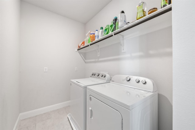 3733 Patience Blvd E, Dallas, TX 75236 - laundry area with washer and clothes dryer, laundry area, and baseboards