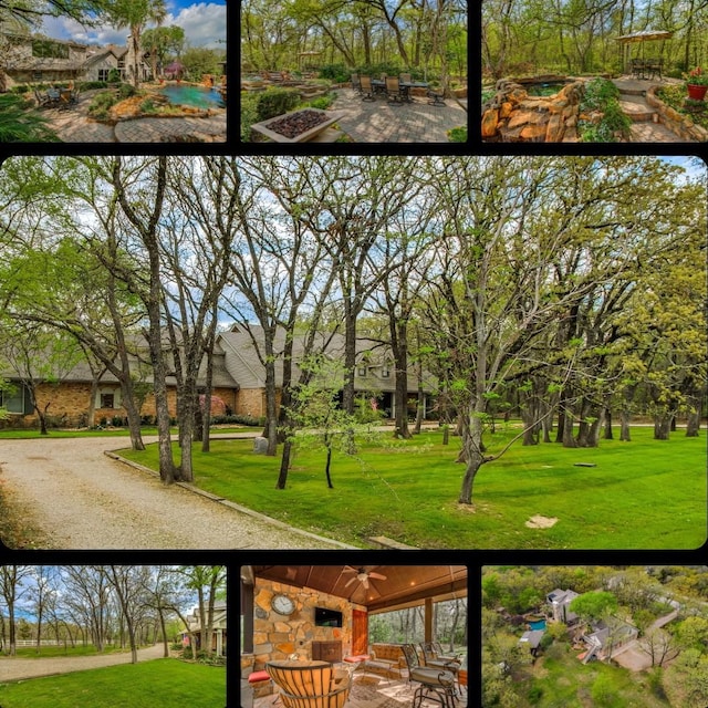 625 Estates Dr, Copper Canyon, TX 75077 - balcony featuring ceiling fan and a patio area