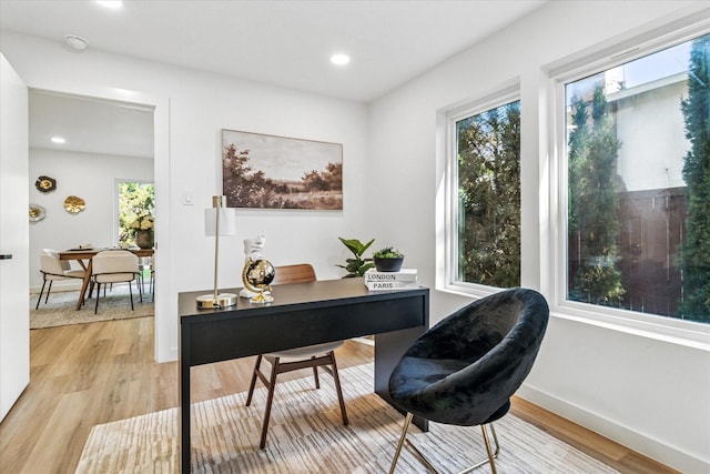 15712 Terrace Lawn Cir, Dallas, TX 75248 - office space featuring healthy amount of natural light, light wood finished floors, and recessed lighting