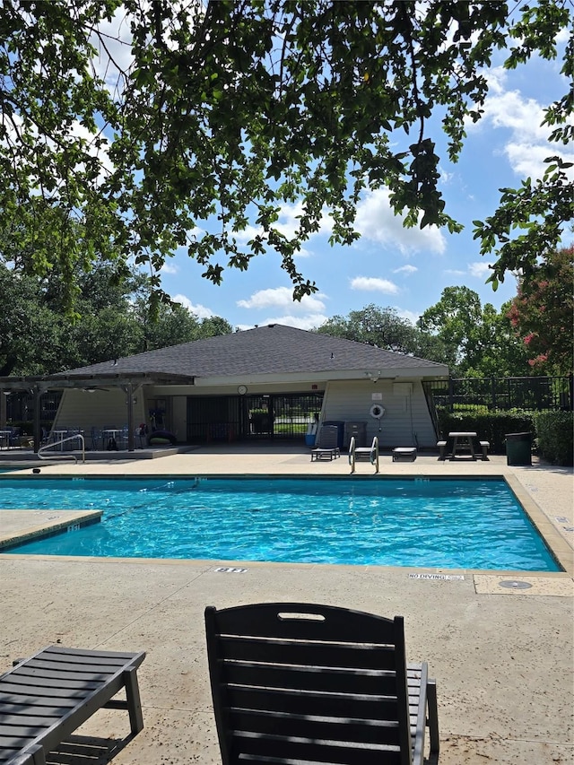 15712 Terrace Lawn Cir, Dallas, TX 75248 - community pool with a patio area