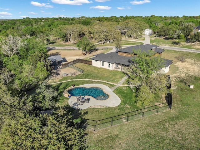 175 Bittersweet Trl, Weatherford, TX 76088 - bird's eye view with a forest view