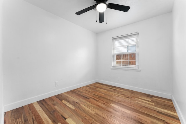 1909 Sycamore Dr, Mesquite, TX 75149 - unfurnished room with baseboards, ceiling fan, and wood finished floors