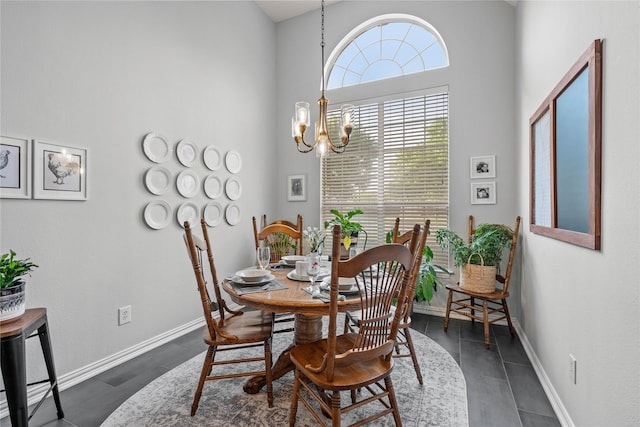 953 Waterbury Way, Keller, TX 76248 - dining space featuring a chandelier and baseboards