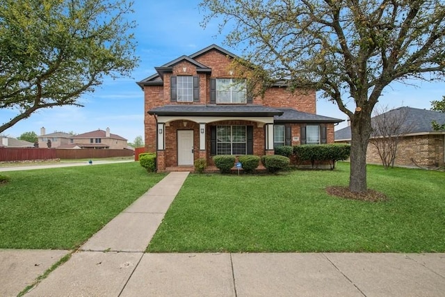 1958 Novel Dr, Garland, TX 75040 - view of front of property featuring a front yard and brick siding