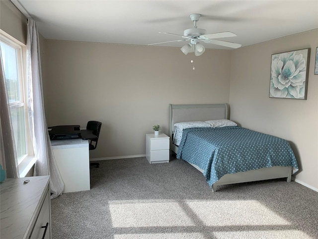 9140 Blackstone Dr, Providence Village, TX 76227 - bedroom featuring baseboards, a ceiling fan, and carpet floors
