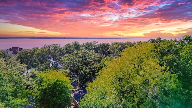 281 Harbor Dr, Gun Barrel City, TX 75156 - aerial view at dusk of a water view