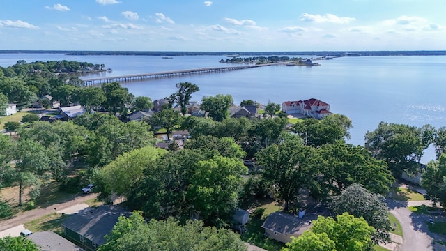 281 Harbor Dr, Gun Barrel City, TX 75156 - drone / aerial view of a notable bridge and a large body of water