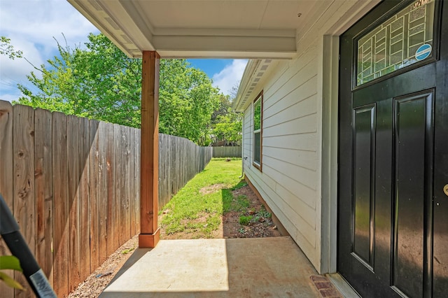 530 E Day St, Denison, TX 75021 - view of patio / terrace featuring a fenced backyard