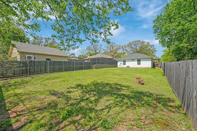 530 E Day St, Denison, TX 75021 - view of yard featuring a fenced backyard