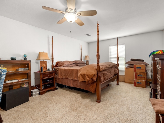 6504 Lago Vista Dr, Benbrook, TX 76132 - carpeted bedroom featuring ceiling fan and visible vents