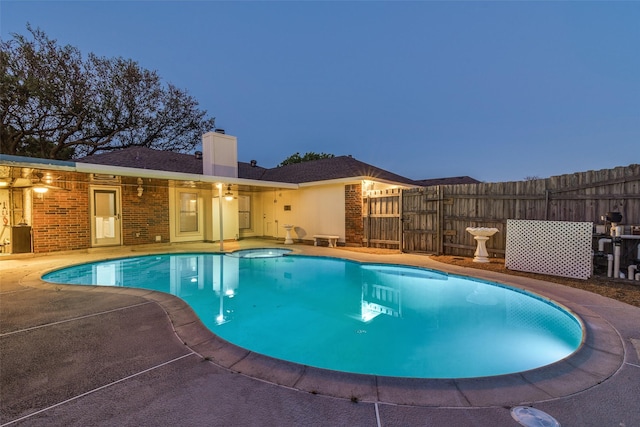 6605 Bluebonnet Dr, Rowlett, TX 75089 - view of swimming pool featuring a patio area