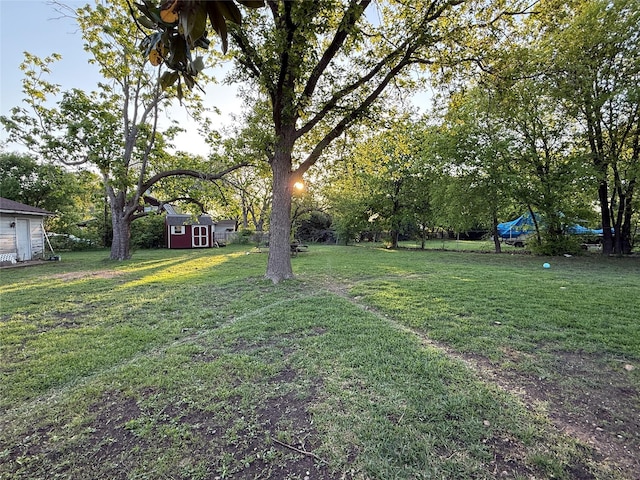 100 Russell St, Lorena, TX 76655 - view of green lawn with view of scattered trees