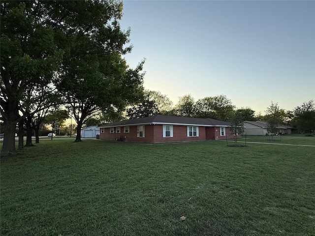 100 Russell St, Lorena, TX 76655 - view of front facade featuring a lawn