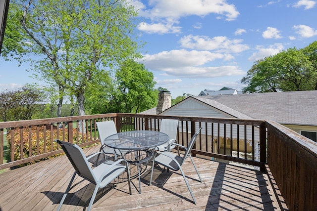 9431 Waterview Rd, Dallas, TX 75218 - deck with outdoor dining area