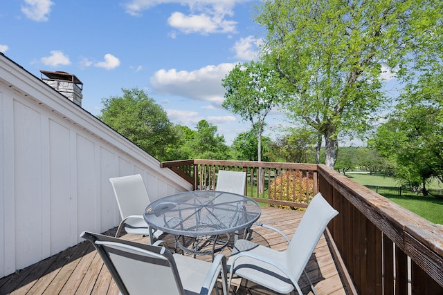 9431 Waterview Rd, Dallas, TX 75218 - deck with outdoor dining area