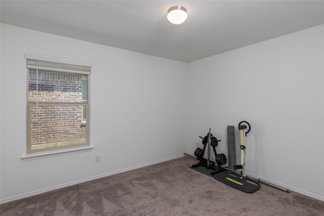 4512 Hiddenite Rd, Little Elm, TX 76227 - workout room with carpet flooring and baseboards
