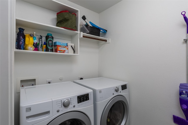 4512 Hiddenite Rd, Little Elm, TX 76227 - washroom featuring separate washer and dryer