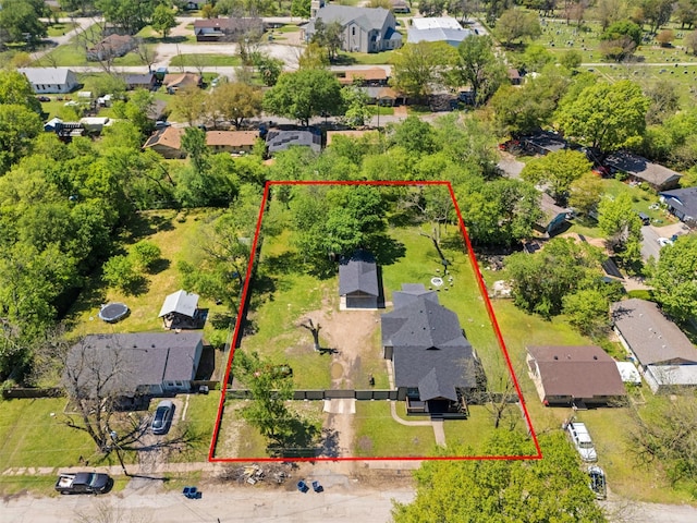 birds eye view of property featuring a residential view