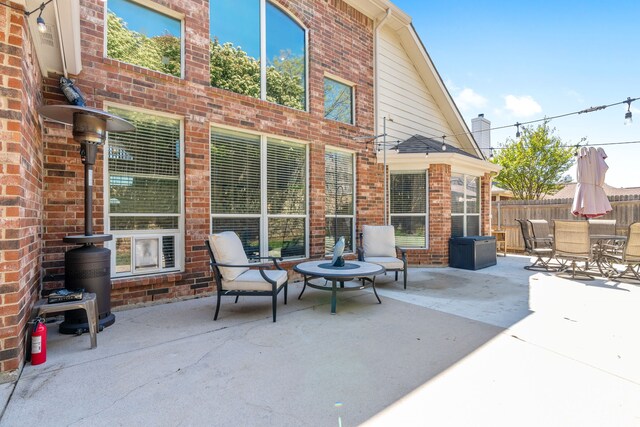 3733 Glassenberry St, Fort Worth, TX 76244 - view of patio featuring outdoor dining space and fence