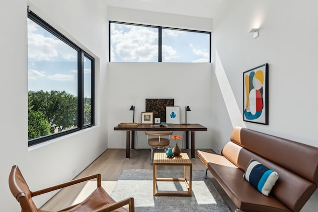 5101 Vickery Blvd, Dallas, TX 75206 - office with wood finished floors and a high ceiling