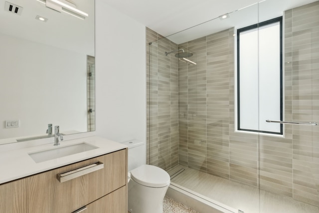 5101 Vickery Blvd, Dallas, TX 75206 - bathroom with a shower stall, toilet, and vanity