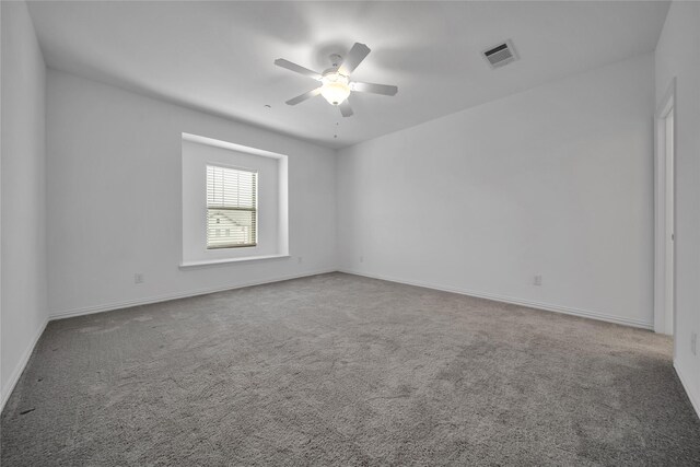 2949 Tenor Way, Sachse, TX 75048 - carpeted spare room featuring baseboards, a ceiling fan, and visible vents