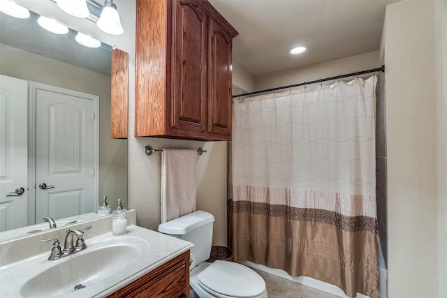912 Lorene Dr, Wylie, TX 75098 - bathroom with toilet, vanity, and recessed lighting