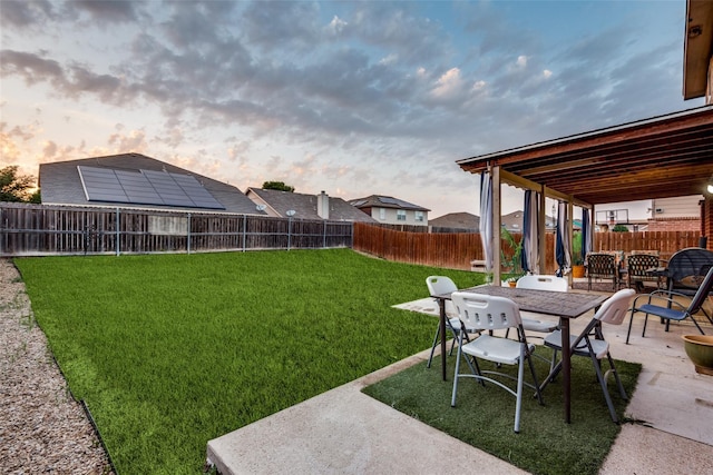 2027 Pine Knot Dr, Heartland, TX 75126 - view of yard featuring a patio area and outdoor dining space