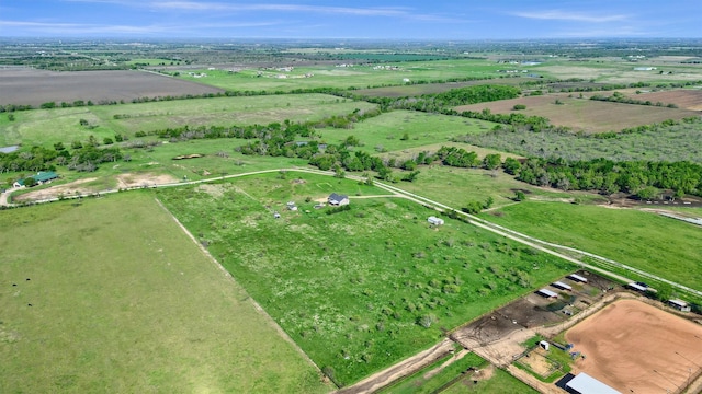 bird's eye view featuring a rural view